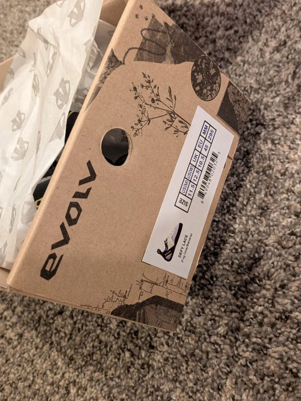 EVOLV - Defy - Lace Climbing Shoe US 11.5 - EU45 - Climb / Rock Climb Gym